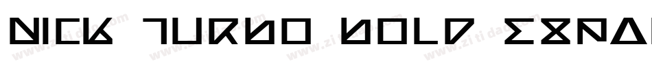Nick Turbo Bold Expanded Italic字体转换